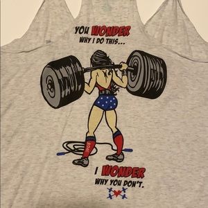 Woman’s racer back CrossFit tank